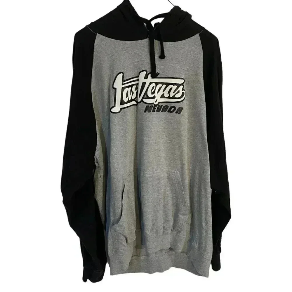 100% cotton XXL Las Vegas hoodie with raglan sleeves EUC - Picture 1 of 5